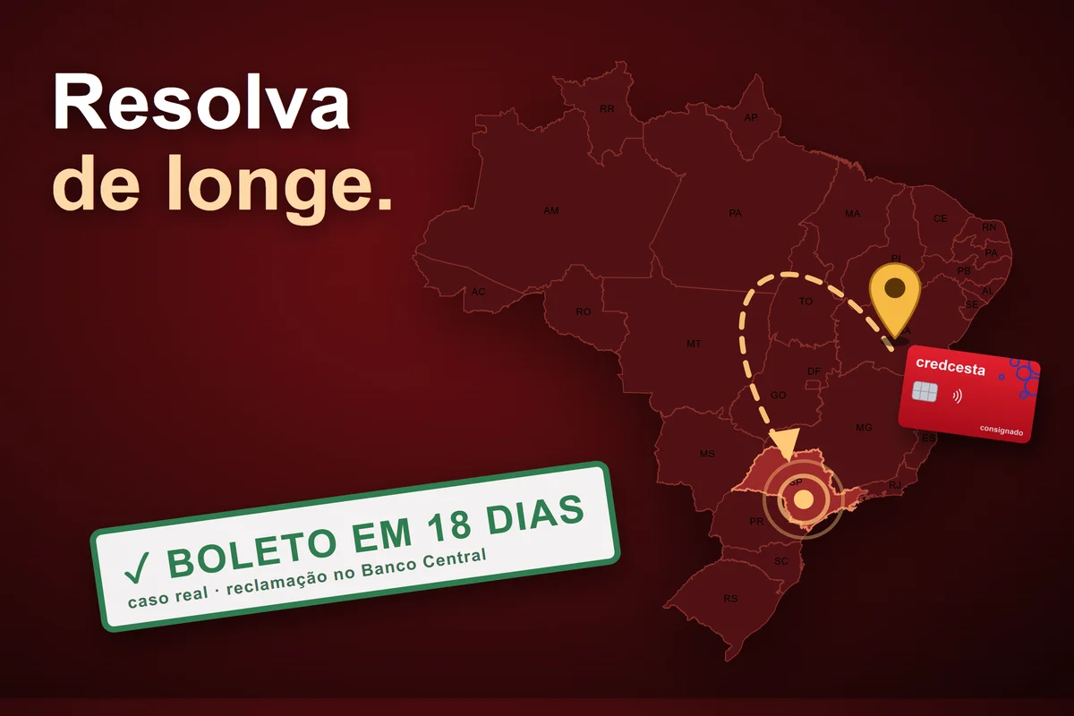 Não pode ir a São Paulo? Dá para resolver o Credcesta de longe — insistindo pelos canais certos